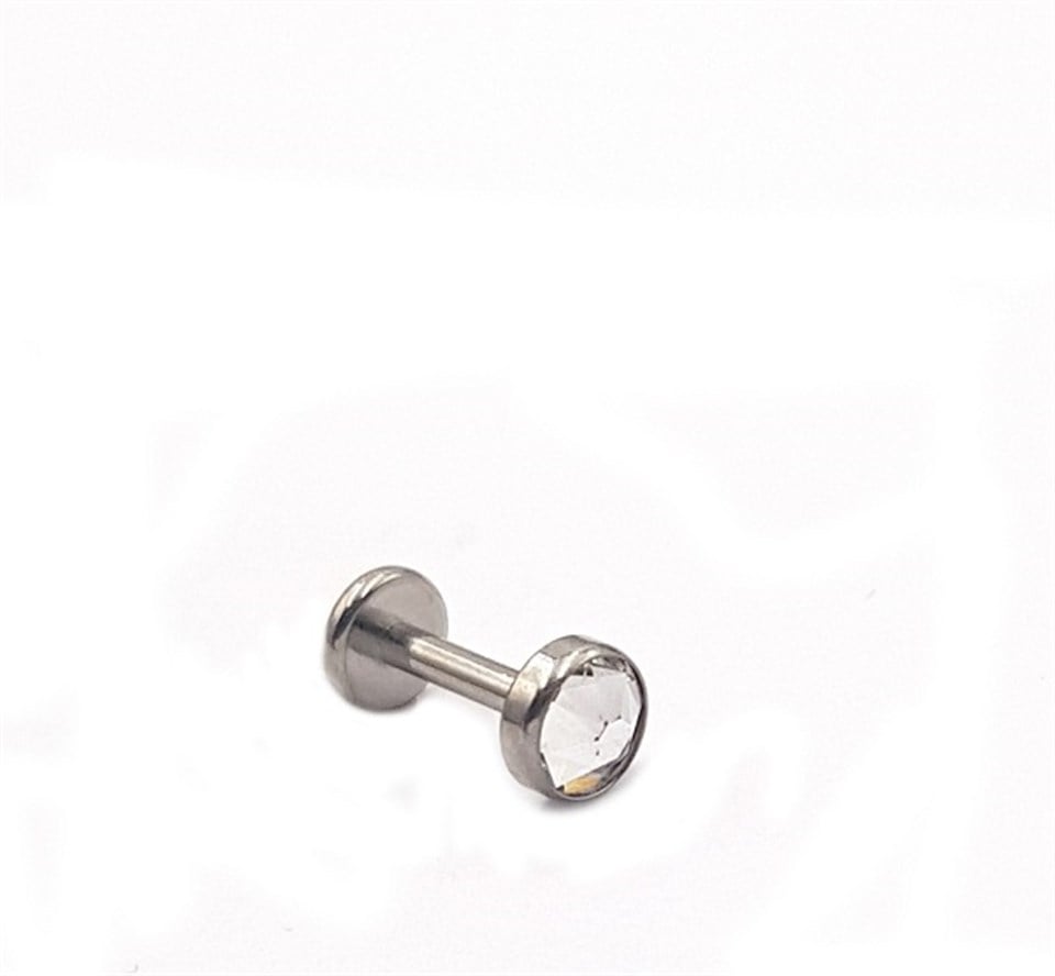 ​ Welch Çelik Tek Taşlı Tragus Helix Piercing