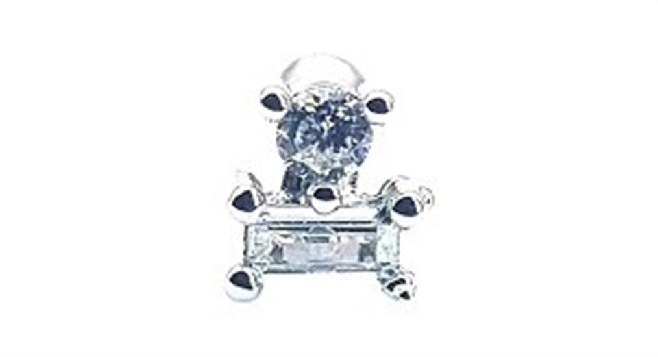 ​​​​​​​​​​Welch Çelik Tragus Baget Taşlı Piercing