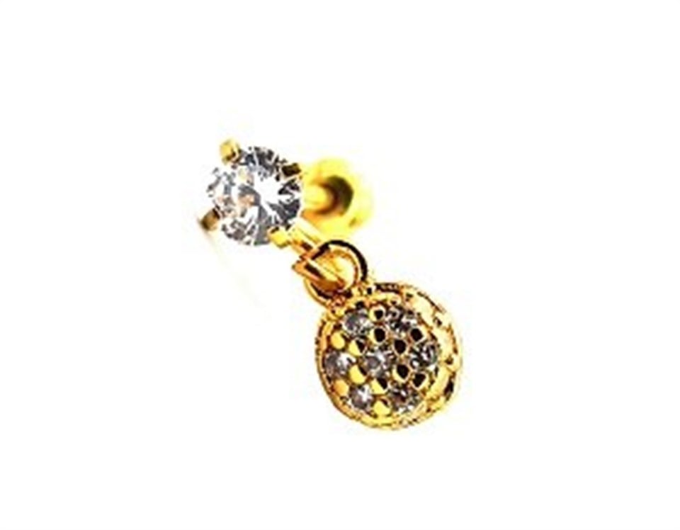 ​​​​​​​​​​​​​Welch Çelik Tragus Taşlı Piercing