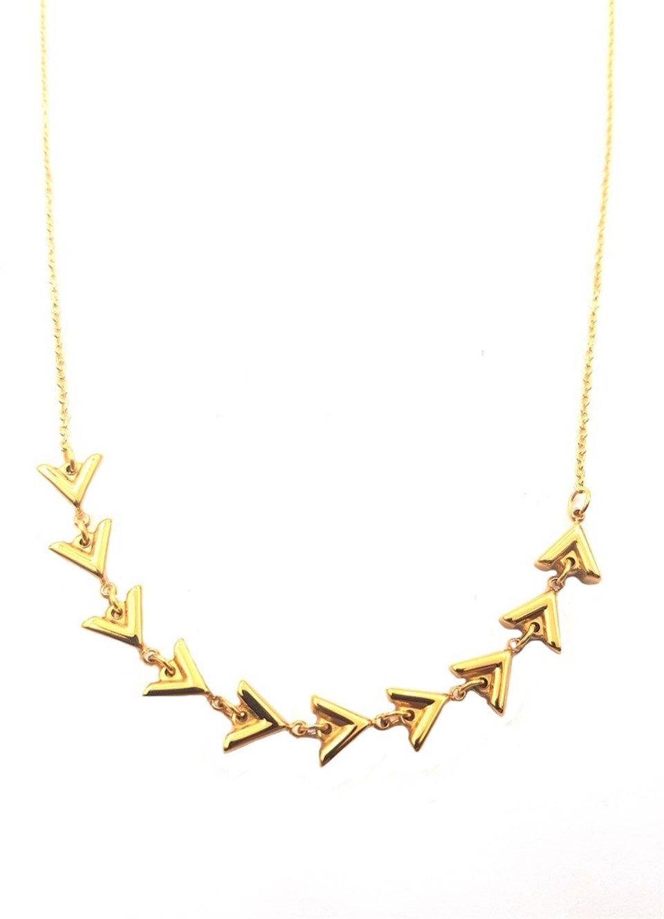Welch Steel Triangle Womens Necklace
