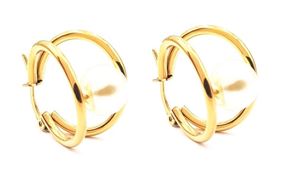​​​​​​​​​Welch Gold Çelik İncili Küpe