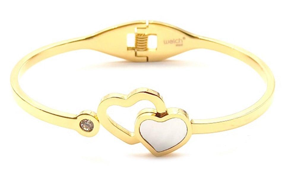 ​​Welch Gold Çelik Kalpli Bileklik