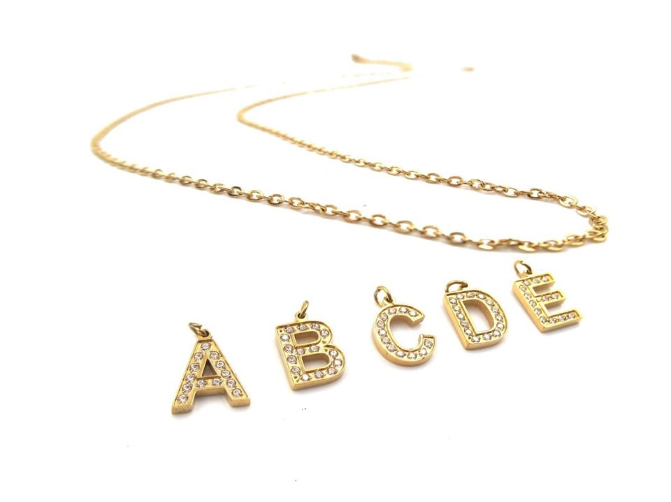 Welch Gold Steel Stone Letter