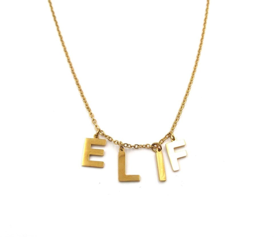 Welch Gold Steel Stone Letter