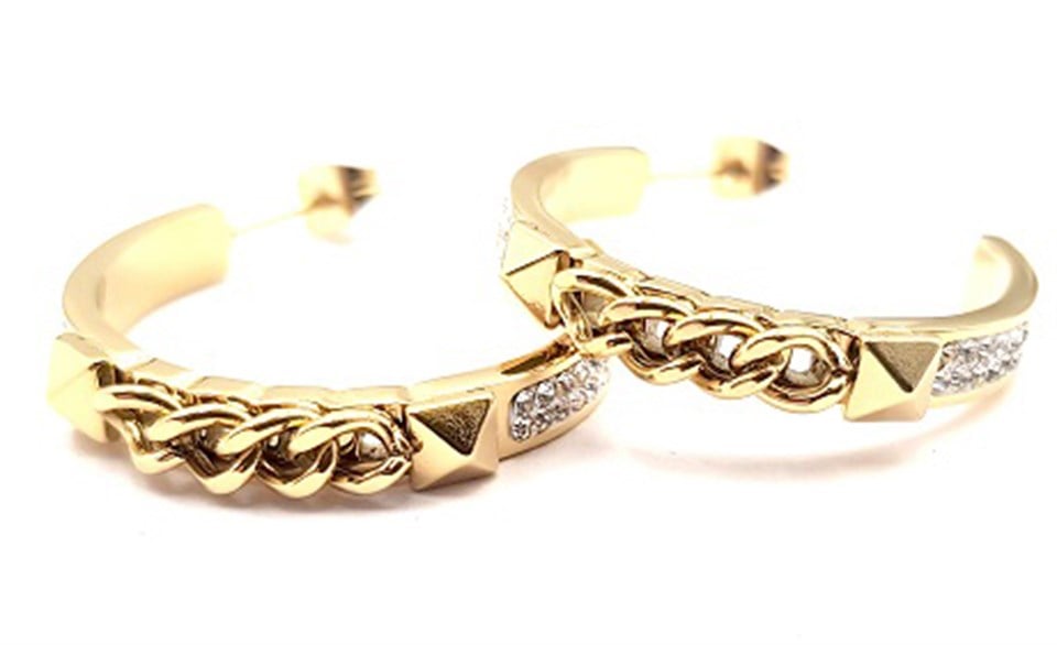 ​​​​​​​Welch Gold Çelik Zincirli Küpe