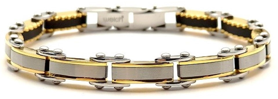 Welch Double Sided Gold Steel Bracelet