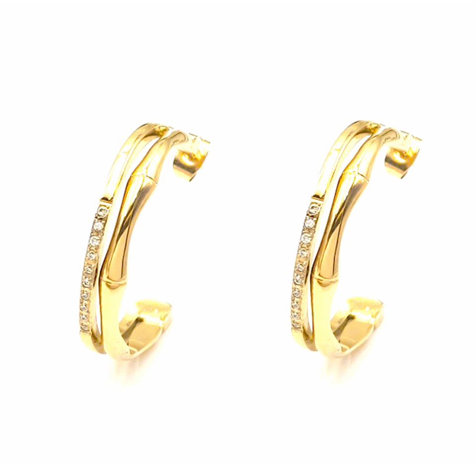 ​​​​​​​Welch Gold Halka Çelik Küpe
