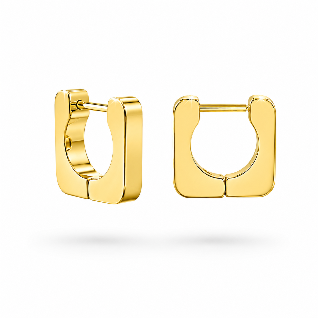 ​​​​​​​​​​​​​​Welch Gold Kadın Minimal Kare Çelik Küpe 