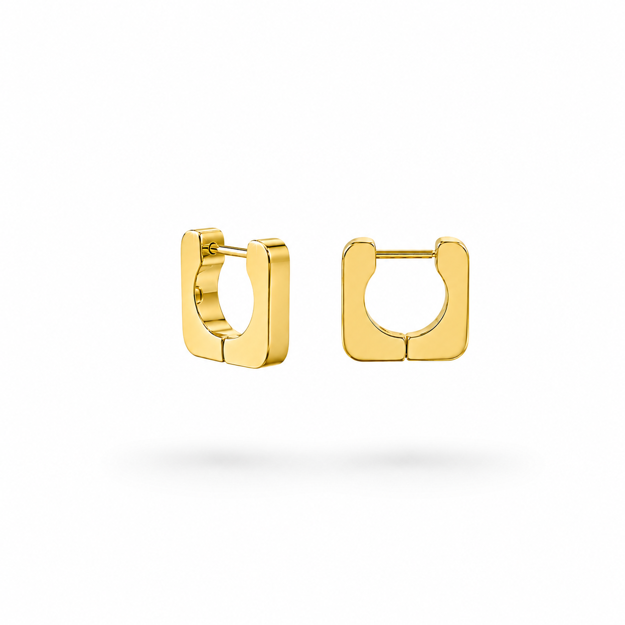 ​​​​​​​​​​​​​​Welch Gold Kadın Minimal Kare Çelik Küpe 