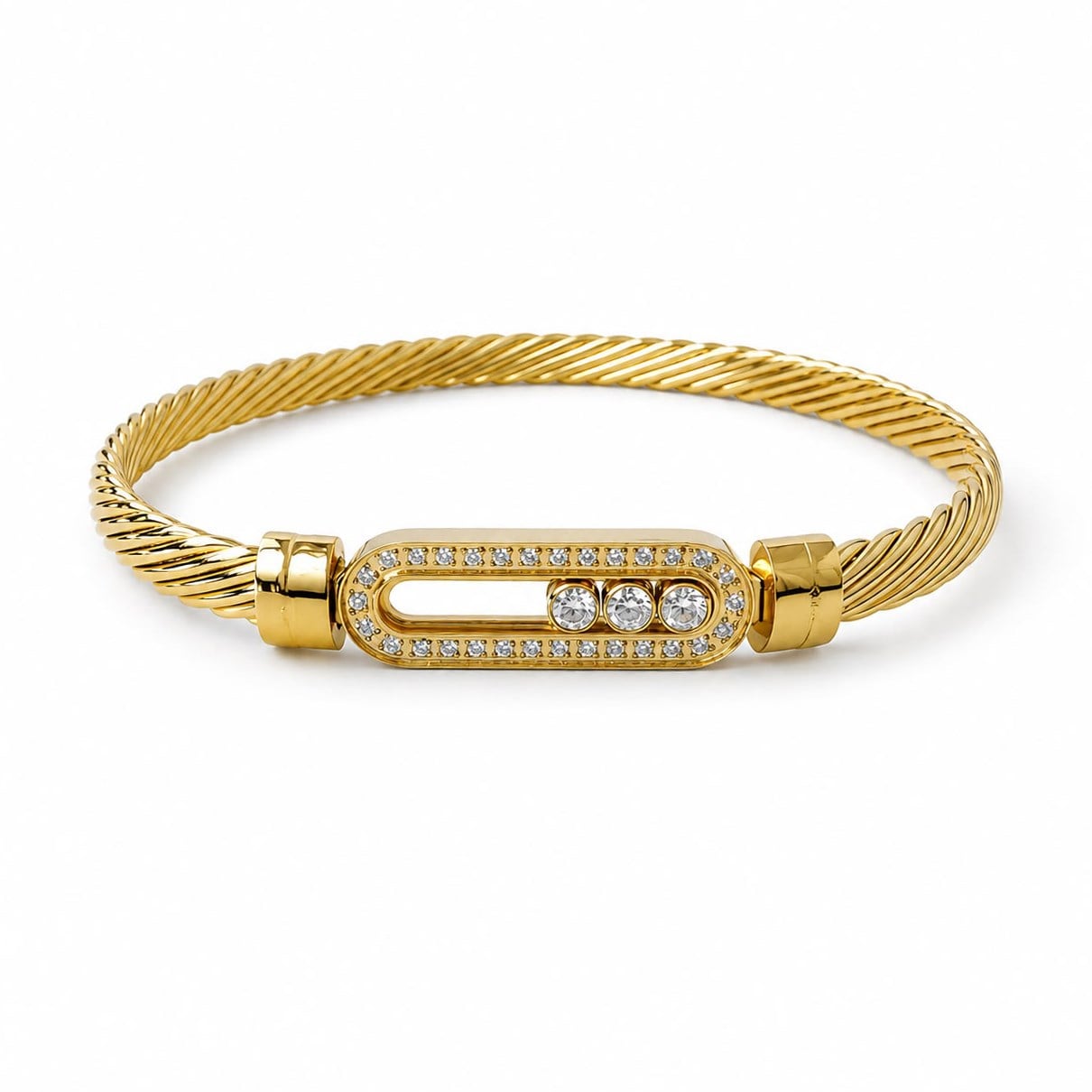 ​Welch Gold Taşlı Çelik Bileklik ​Welch Gold Taşlı Çelik Bileklik Kadın Çelik Bileklik ve Kadın Bileklik Modelleri - WELCH 