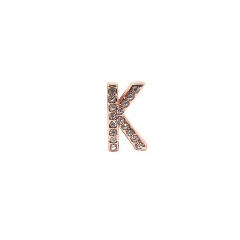 ​​​​​​​​​​​​​​​​​​​​​​Welch K Harfi Çelik Charm Boncuk