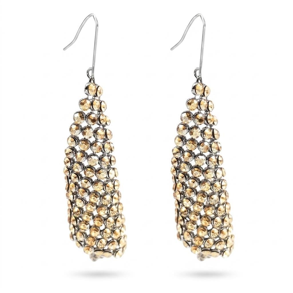 ​Welch Kahverengi Taşlı Swarovski Küpe ​Welch Kahverengi Taşlı Swarovski Küpe 