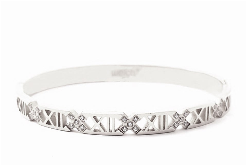 ​Welch Roma Rakamlı Taşlı Çelik Bileklik