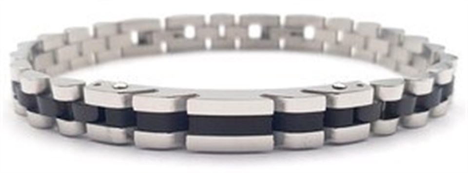 ​​​​​Welch Black White Steel Bracelet