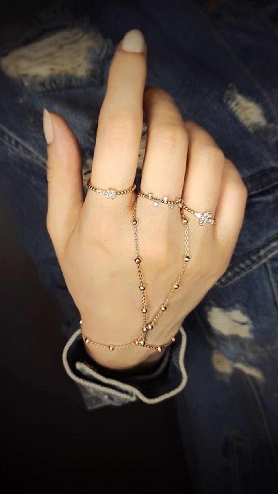 ​Welch Taşlı Çıtır Gümüş Yüzük