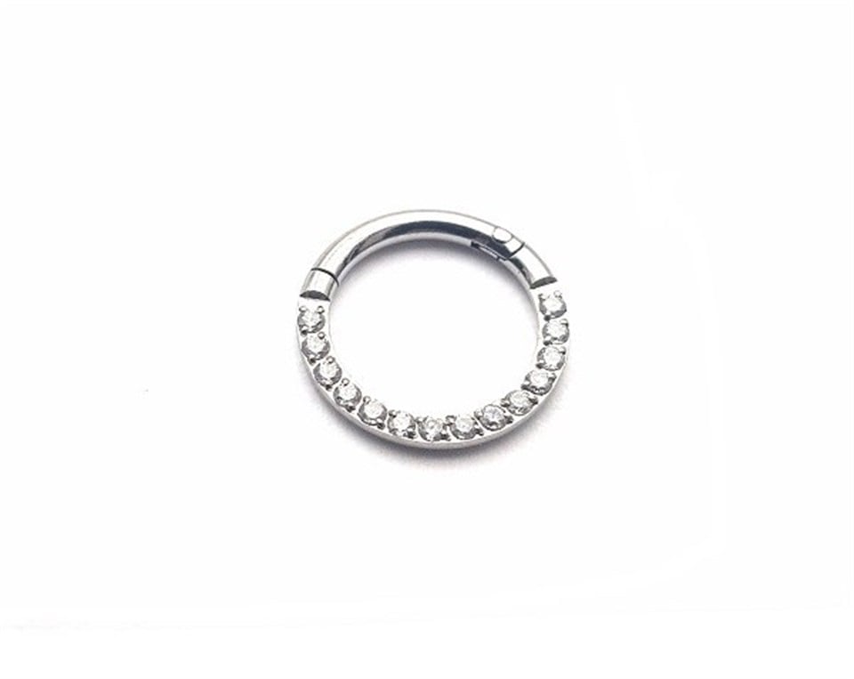 ​​​​​​​​Welch Titanyum Taşlı Halka Burun Hızma Piercing