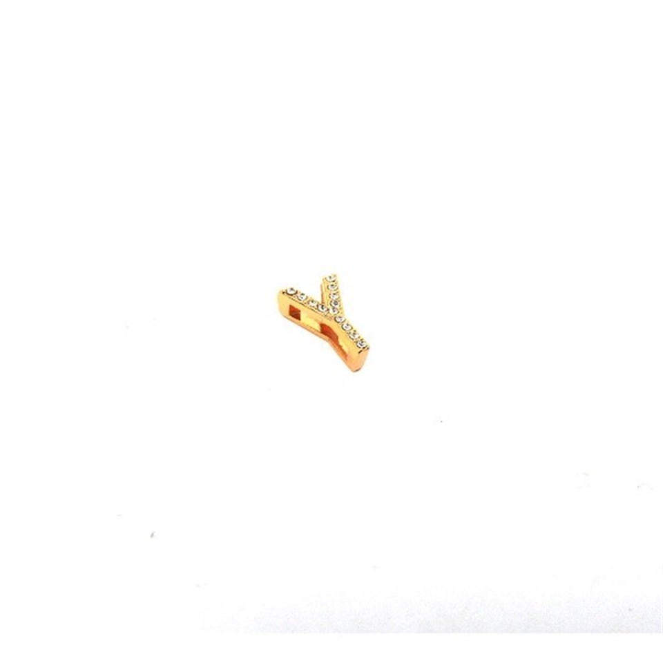 Welch Letter Y Steel Charm Beads