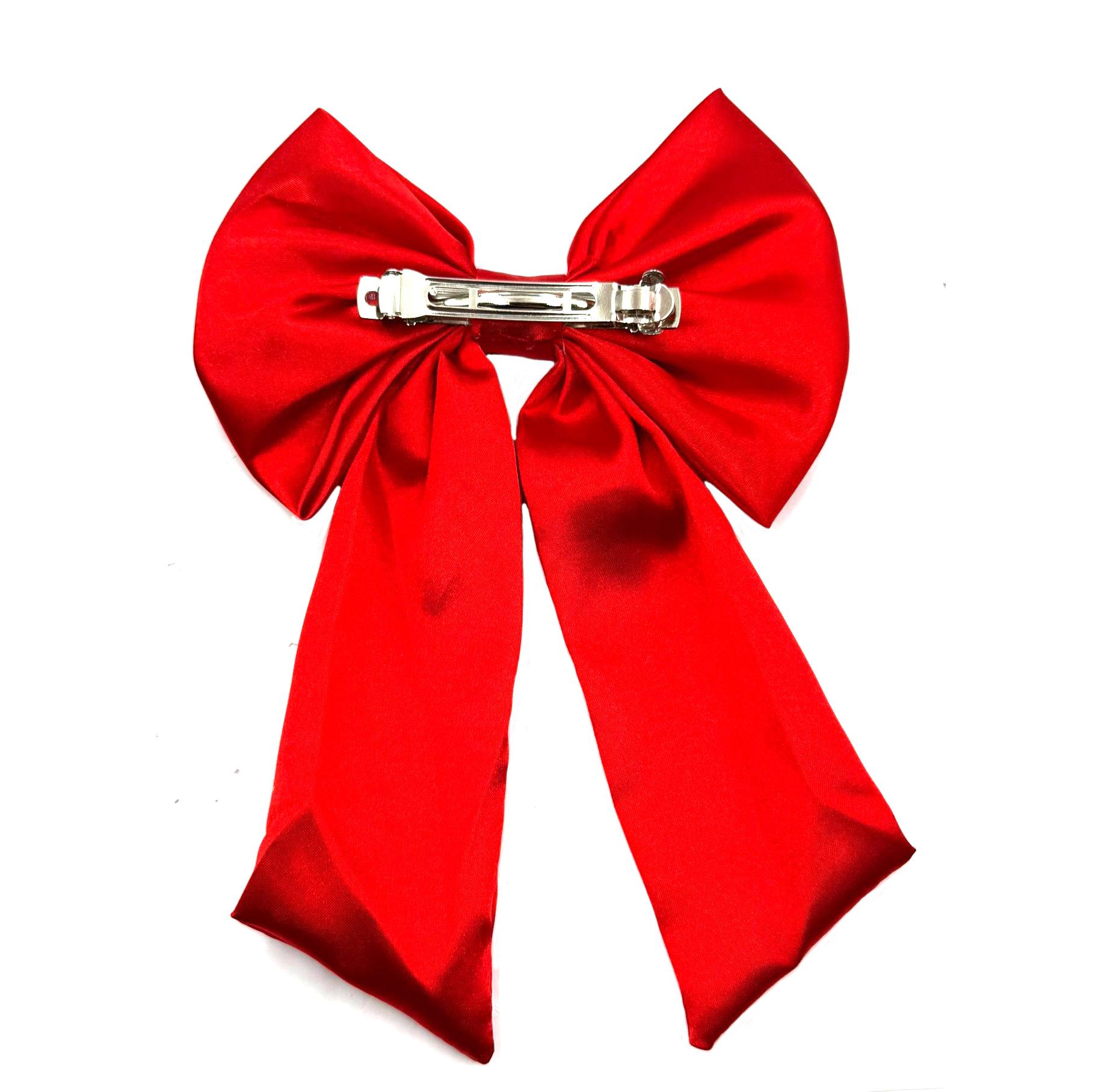 Welch Saten Kırmızı Fiyonk Toka