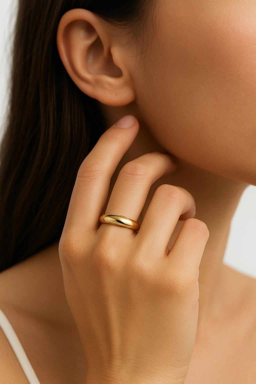 Welch Gold Çelik Tasarım Yüzük