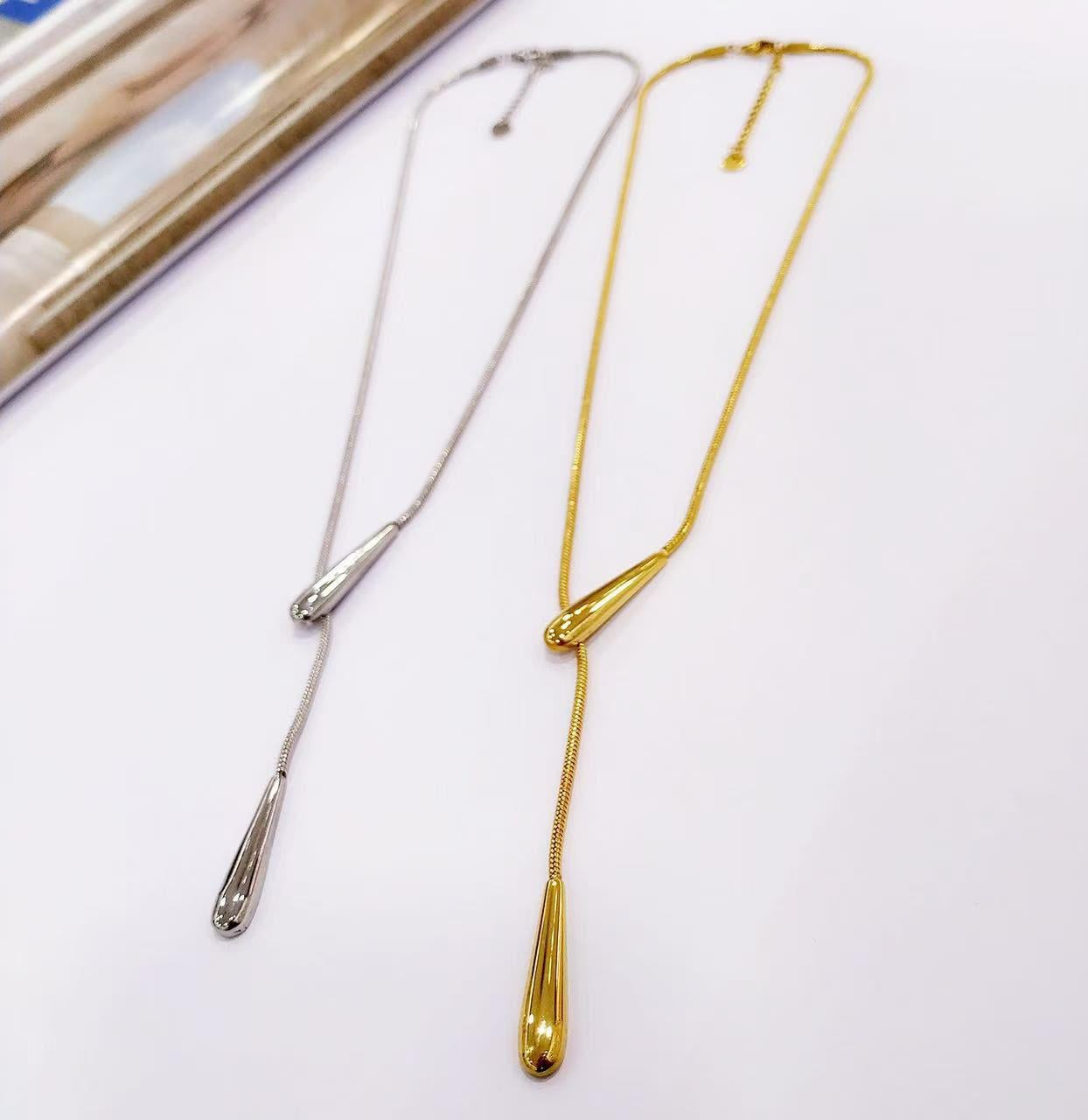 Welch Çelik Damla Kolye