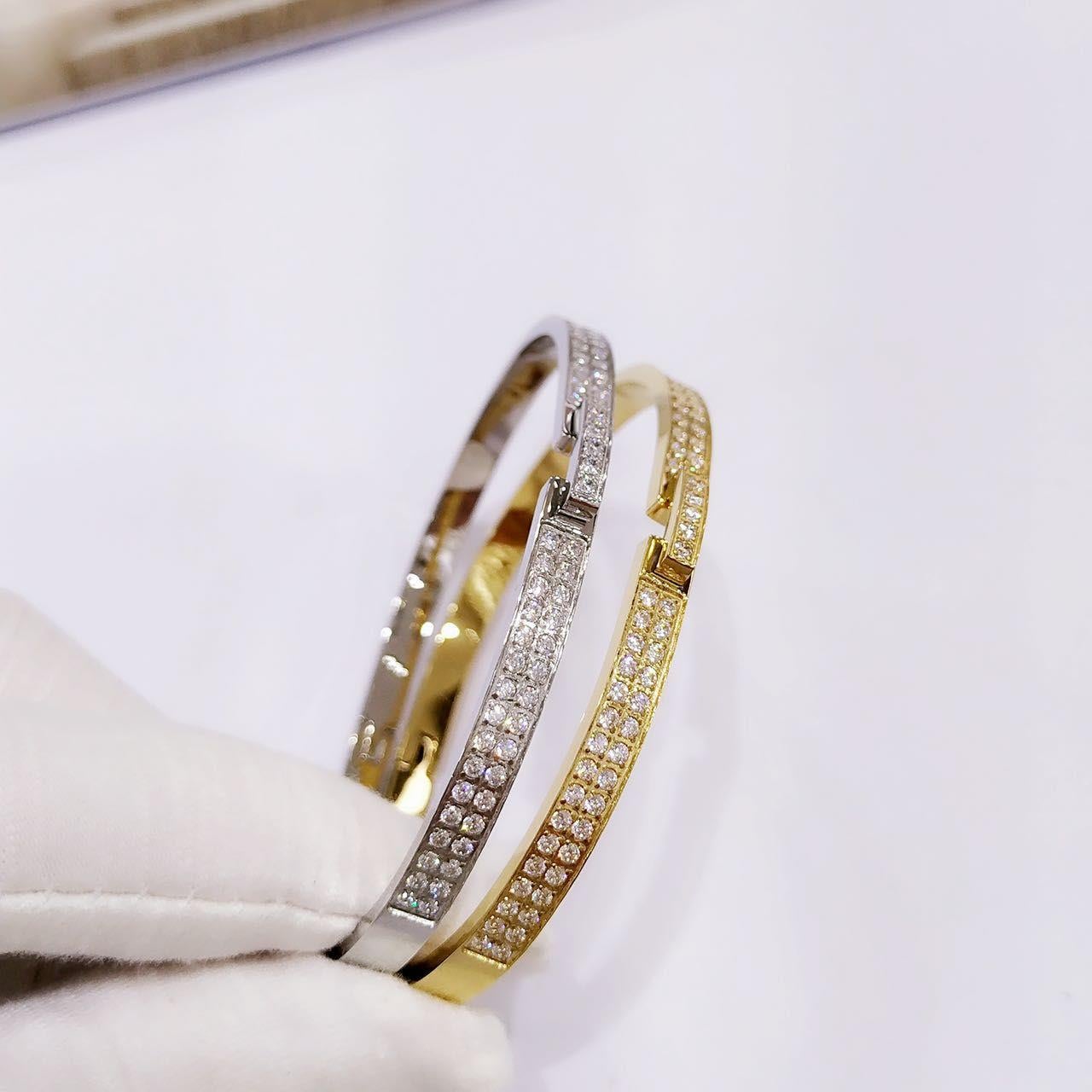 Welch Gold Taşlı Çelik Bileklik