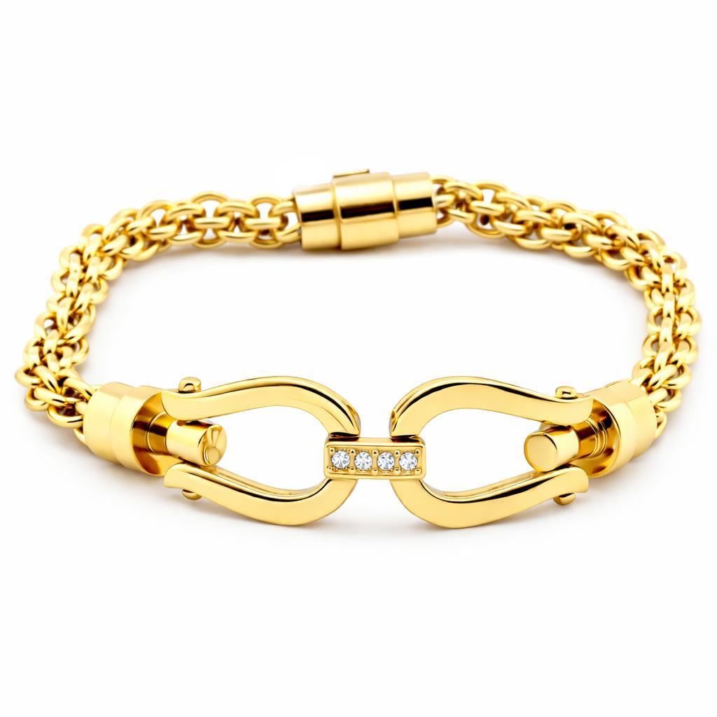 Welch Zincir Gold Kadın Çelik Bileklik Çelik Bileklik ve Kadın Bileklik Modelleri - WELCH 