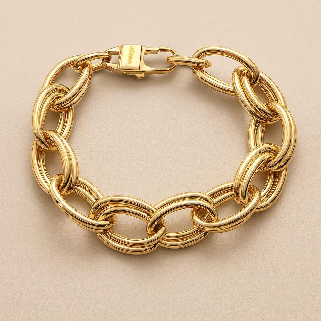 Welch Gold Çelik Zincir Bileklik Çelik Bileklik ve Kadın Bileklik Modelleri - WELCH 