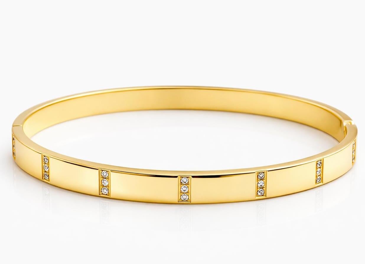 ​Welch Gold Taşlı Çelik Bileklik Çelik Kadın Bileklik ve Bileklik Modelleri - WELCH 