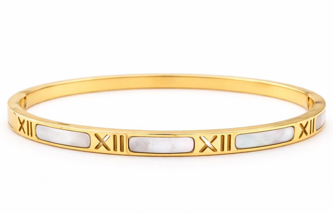 ​​​​​​Welch Gold Roma Rakamlı Çelik Bileklik Çelik Kadın Kolye, Bileklik, Küpe , Yüzük, Halhal  ve Piercing Modelleri- WELCH 