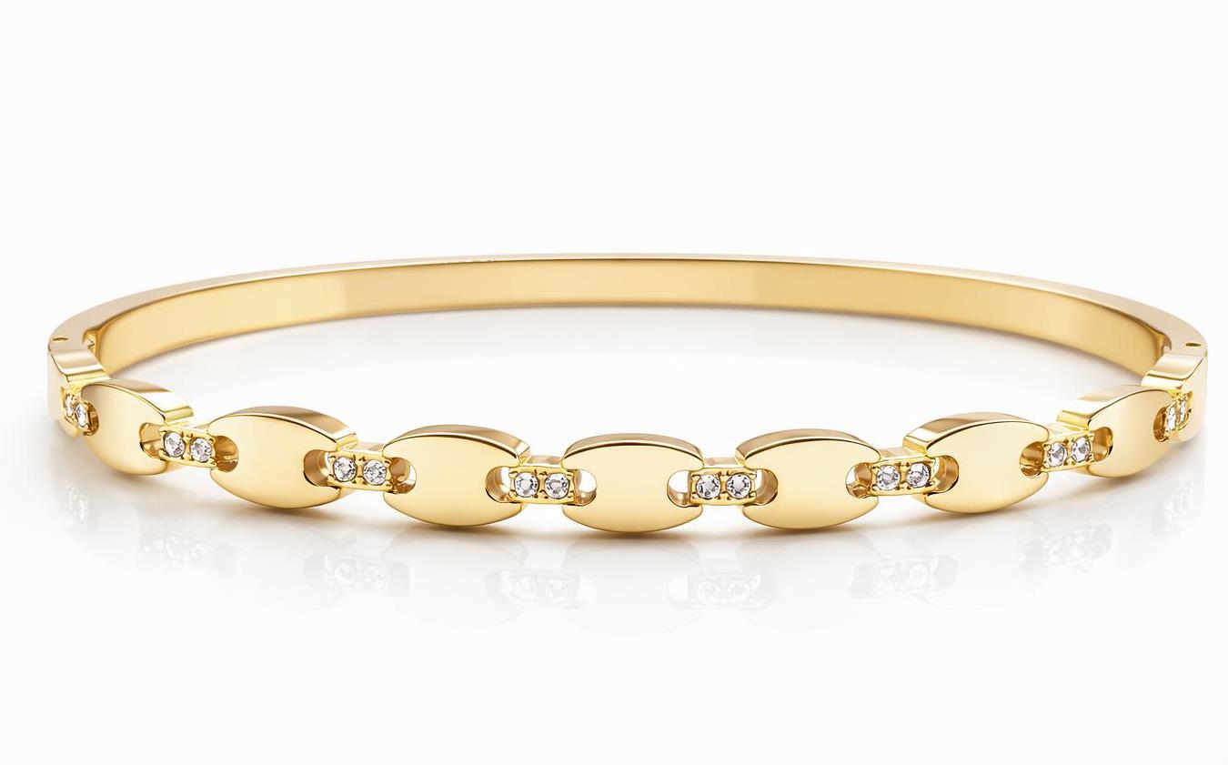 ​​​​Welch Gold Çelik Taşlı Bileklik Çelik Kadın Kolye, Bileklik, Küpe , Yüzük, Halhal  ve Piercing Modelleri- WELCH 
