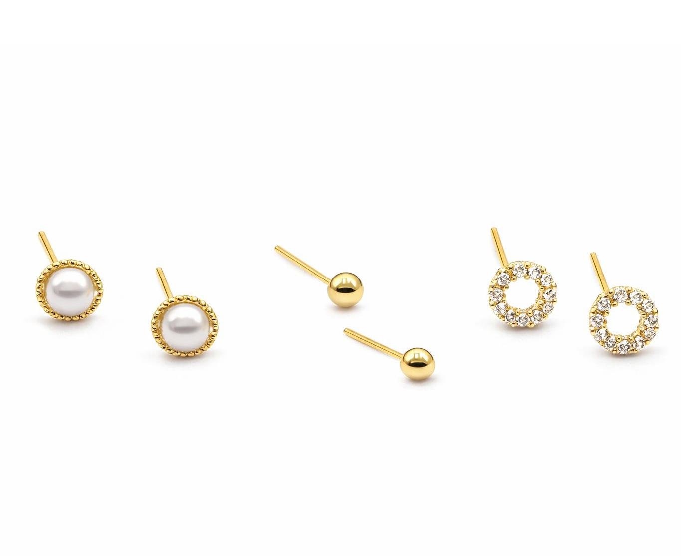 Welch Milano Kararmayan 925 Ayar Gümüş Çoklu Küpe Çelik Kadın Kolye, Bileklik, Küpe , Yüzük, Halhal  ve Piercing Modelleri- WELCH 