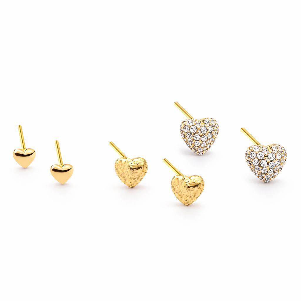 Welch Milano Kararmayan 925 Ayar Gümüş Kalpli Küpe Çelik Kadın Kolye, Bileklik, Küpe , Yüzük, Halhal  ve Piercing Modelleri- WELCH 