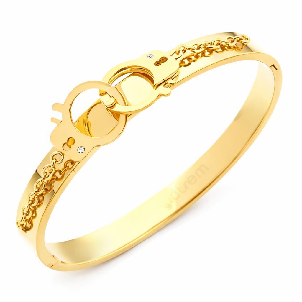 Welch Kelepçeli Zincir Kadın Çelik Bileklik Çelik Kadın Kolye, Bileklik, Küpe , Yüzük, Halhal  ve Piercing Modelleri- WELCH 
