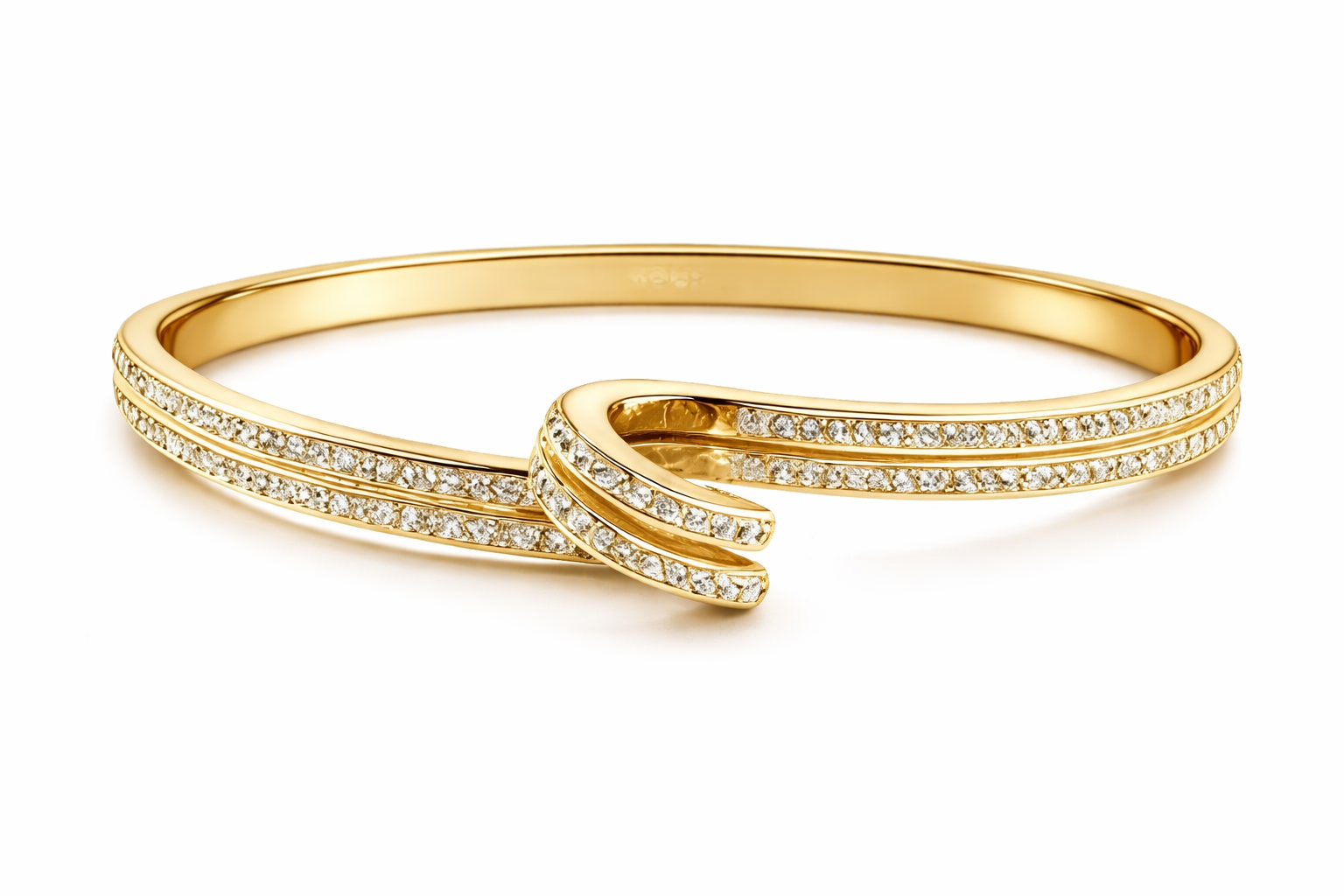 Welch Gold Sarmal Detaylı Kadın Çelik Bileklik Çelik Kadın Kolye, Bileklik, Küpe , Yüzük, Halhal  ve Piercing Modelleri- WELCH 