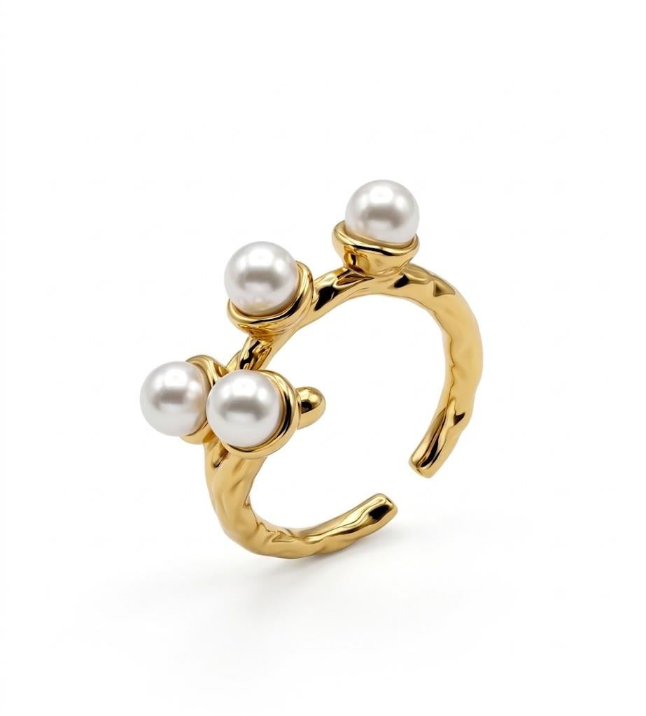 Welch Gold Çelik Tasarım Yüzük Çelik Kadın Kolye, Bileklik, Küpe , Yüzük, Halhal  ve Piercing Modelleri- WELCH 