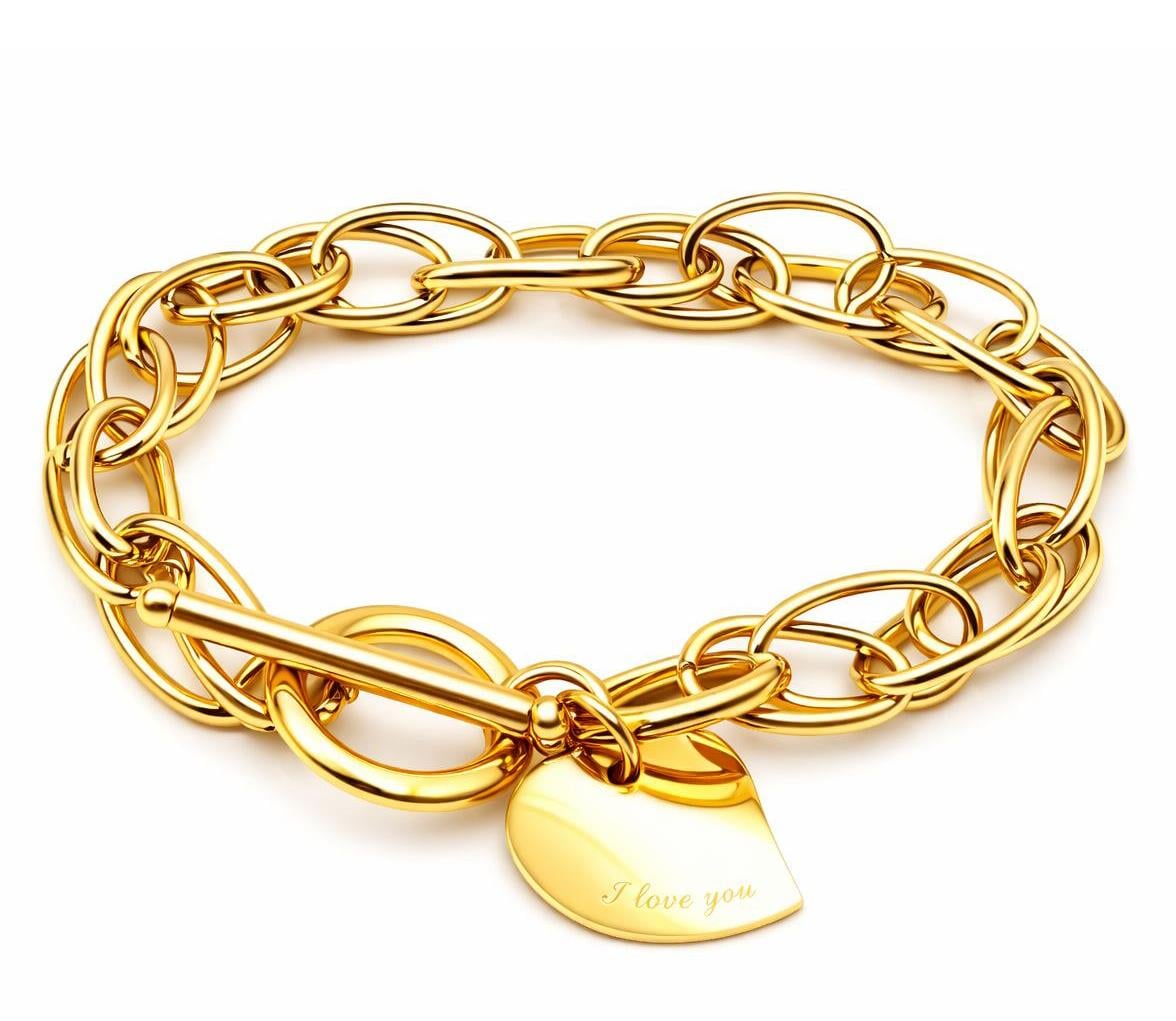 ​Welch Gold Çoklu Zincirli Çelik Yargıcım Bileklik Çelik Kadın Kolye, Bileklik, Küpe , Yüzük, Halhal  ve Piercing Modelleri- WELCH 