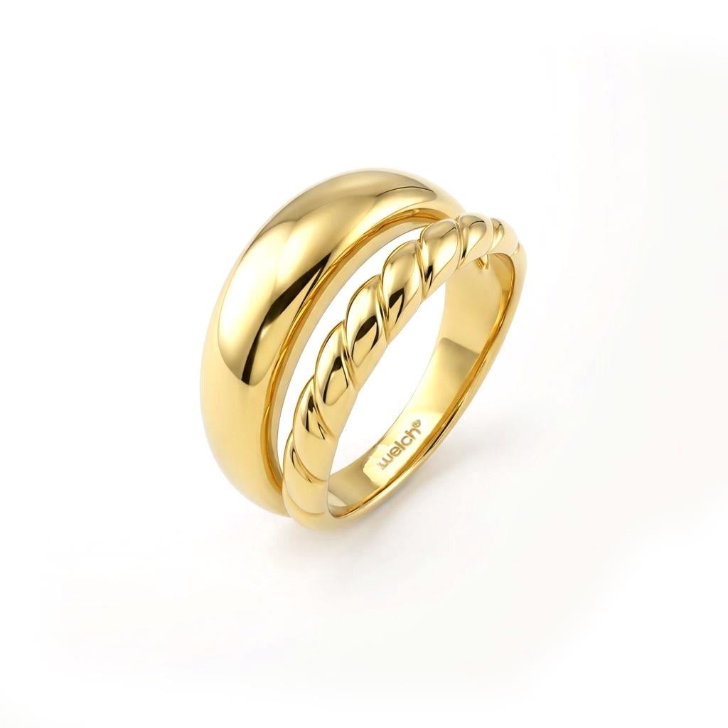 Welch Gold Tasarım Çelik Yüzük Çelik Kadın Kolye, Bileklik, Küpe , Yüzük, Halhal  ve Piercing Modelleri- WELCH 