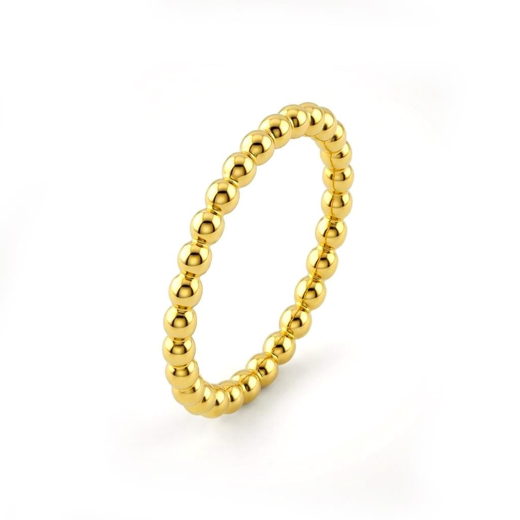 Welch Tasarım Gold Çelik Yüzük Çelik Kadın Kolye, Bileklik, Küpe , Yüzük, Halhal  ve Piercing Modelleri- WELCH 