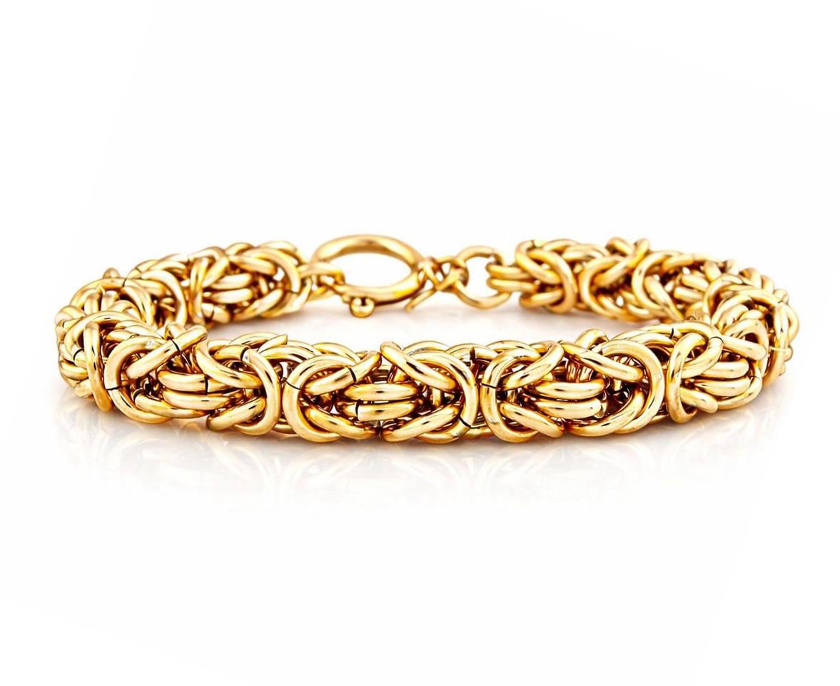 Welch Thick Chain Gold Womens Steel Bracelet