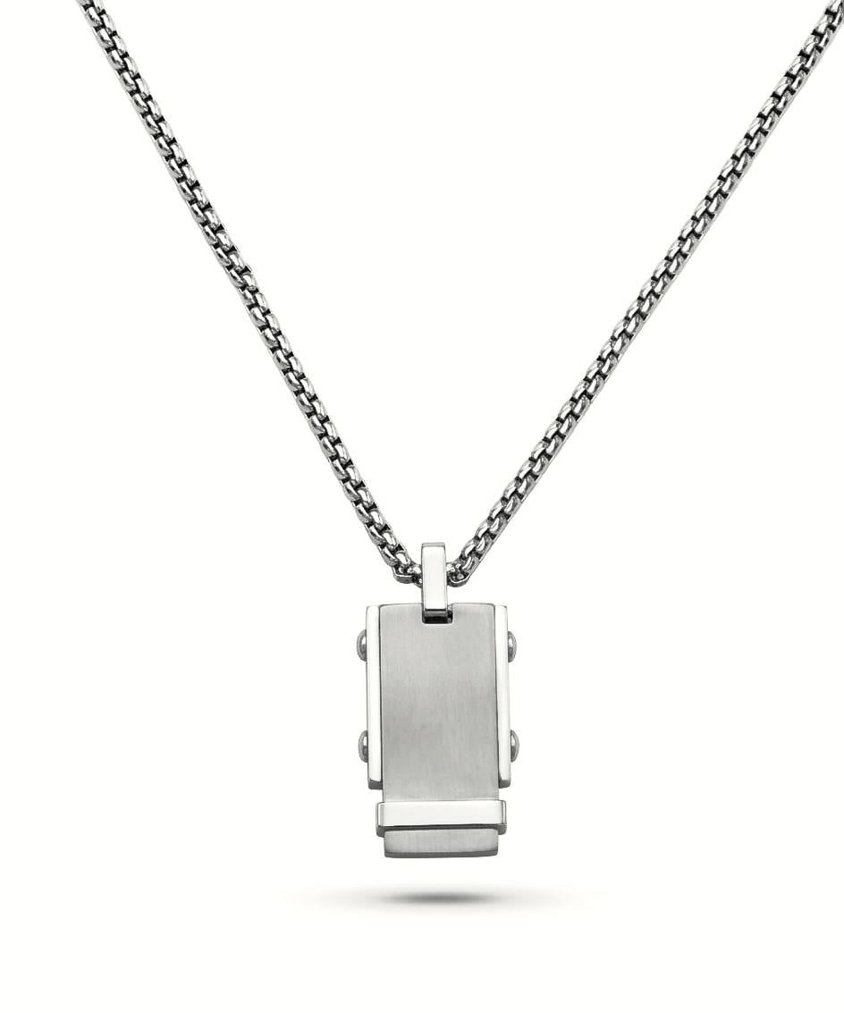 Welch Çelik Erkek Plaka Kolye Erkek Çelik Kolye ve Erkek Kolye Modelleri - WELCH 