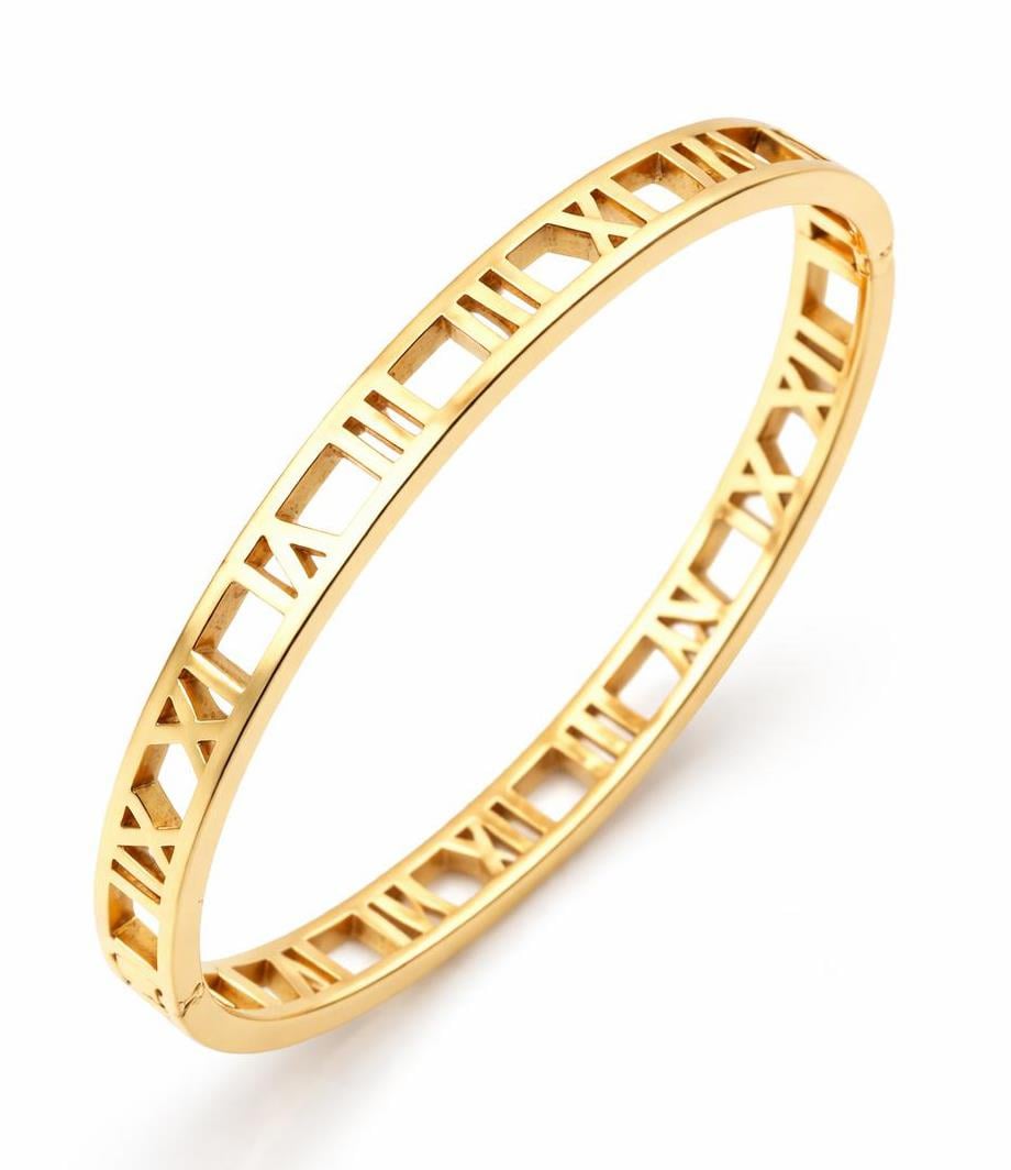 Welch Gold Roma Rakamlı Çelik Bileklik Kadın Bileklik Modelleri ve Kadın Takı - WELCH 