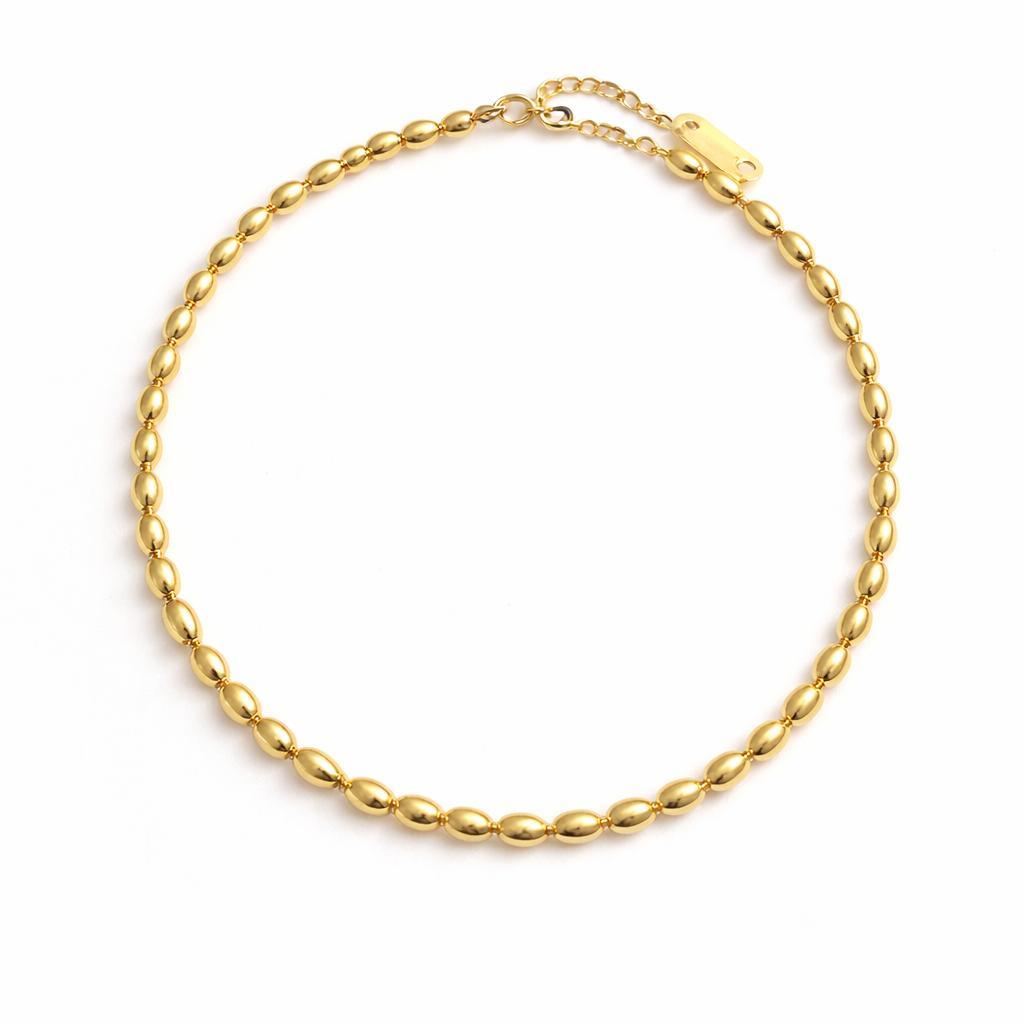 Welch Çelik Boncuk Choker Kolye Kadın Kolye ve Kadın Çelik Kolye Modelleri - WELCH 