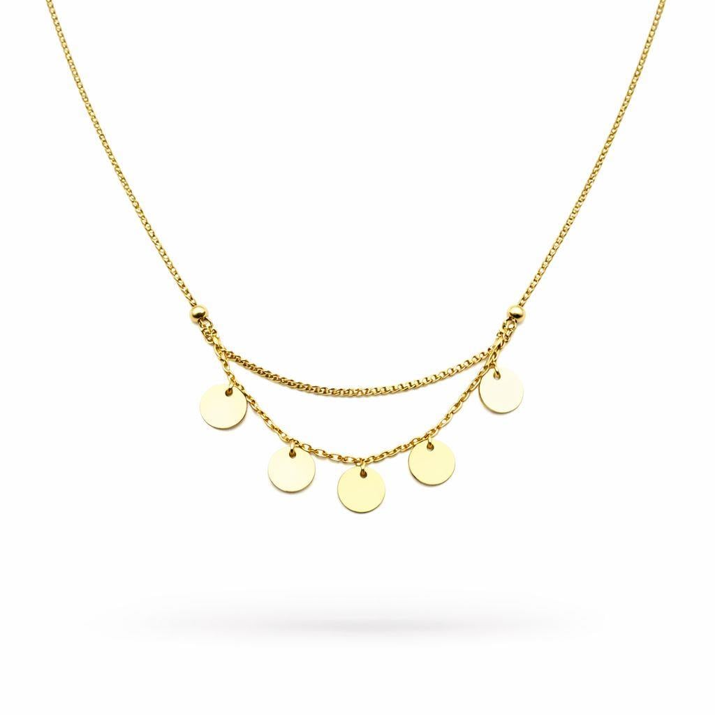 ​​​Welch Gold Renk Çelik Kolye Kadın Kolye ve Kadın Çelik Kolye Modelleri - WELCH 