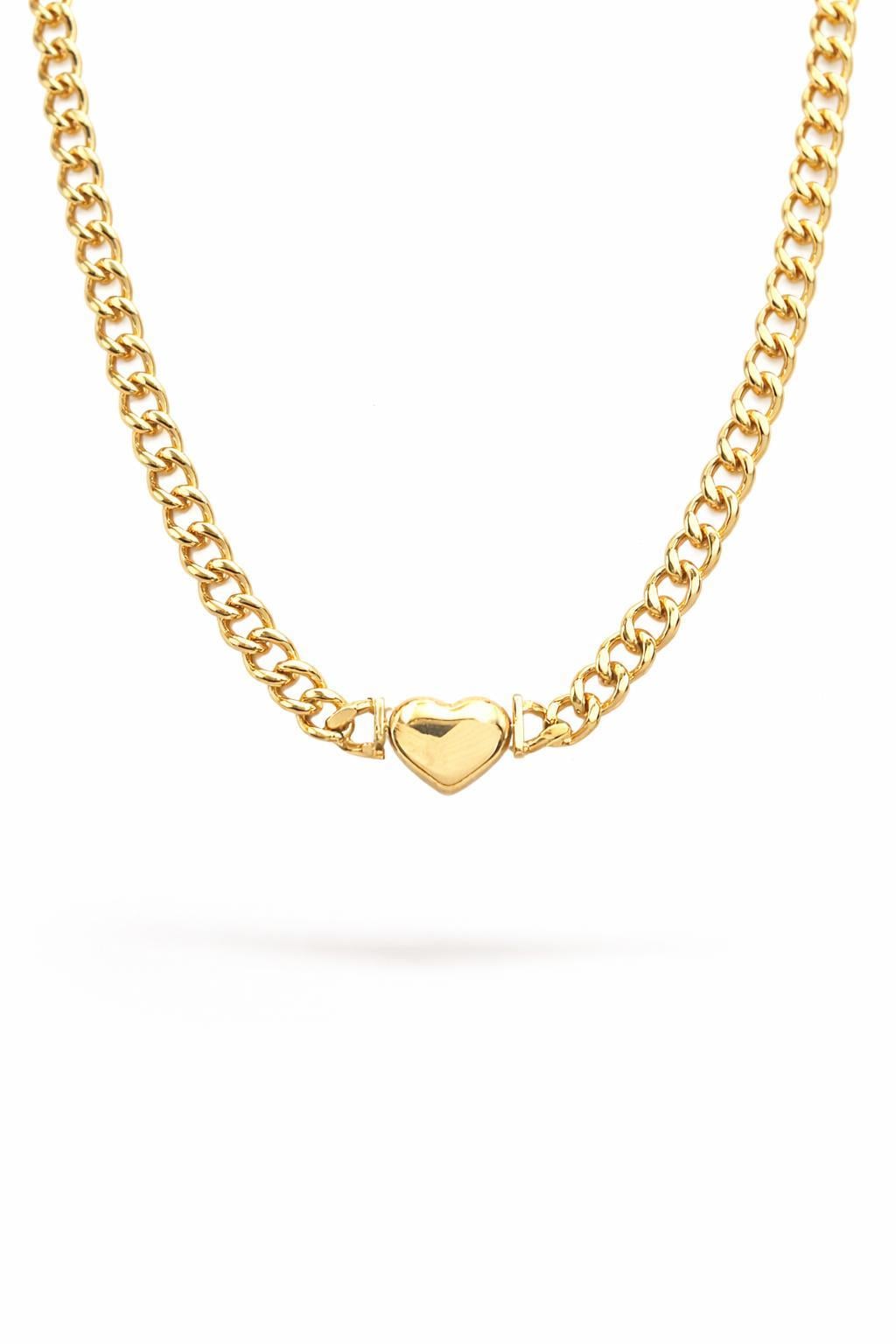 ​​​Welch Steel Chain Heart Necklace
