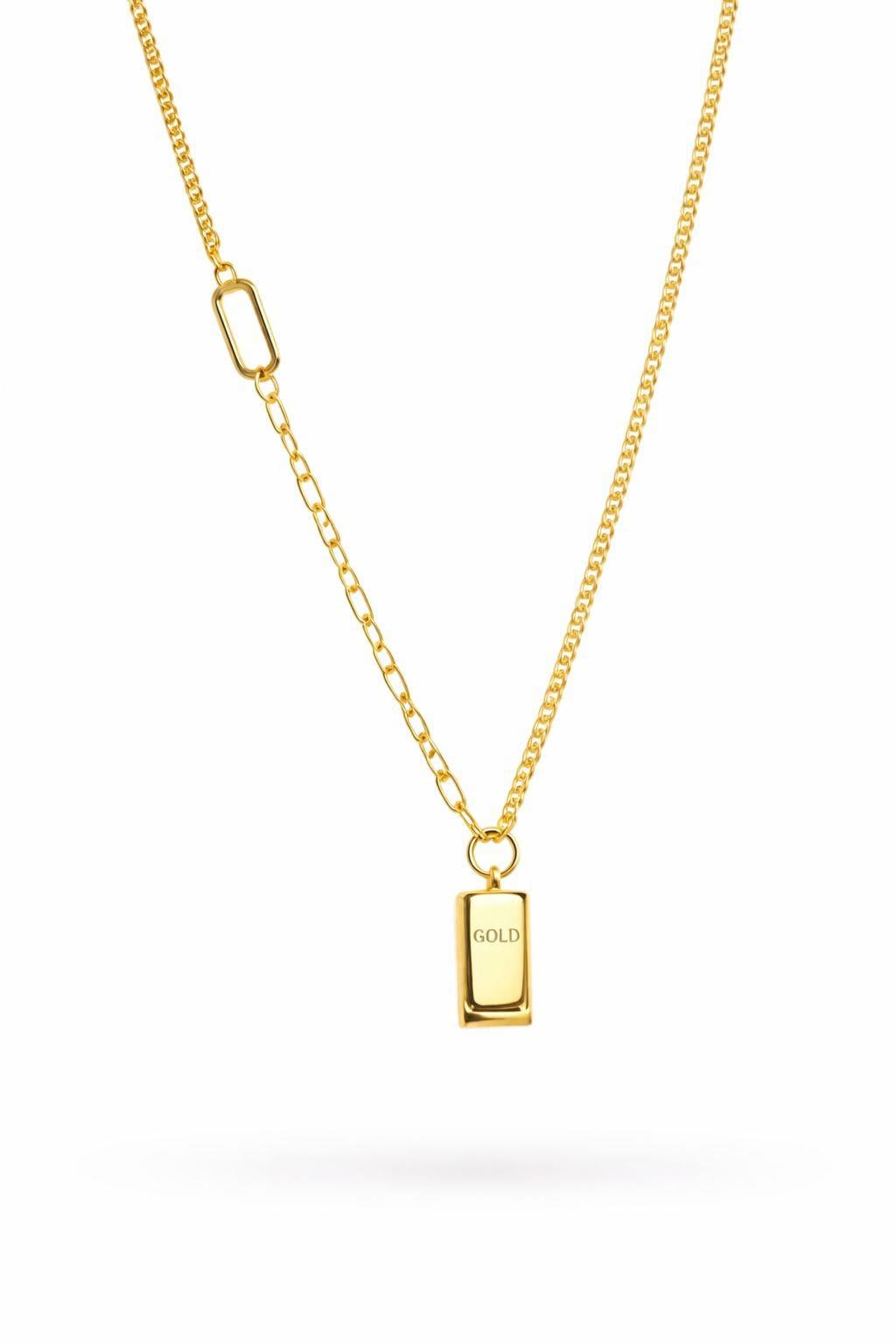 Welch Altın Kaplama Çelik Minimal Kolye