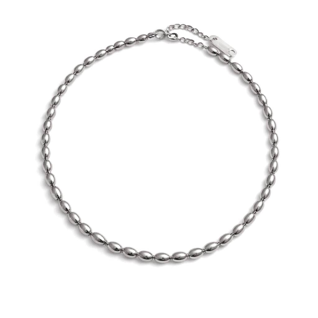 Welch Çelik Boncuk Choker Kolye Kadın Kolye ve Kadın Çelik Kolye Modelleri - WELCH 