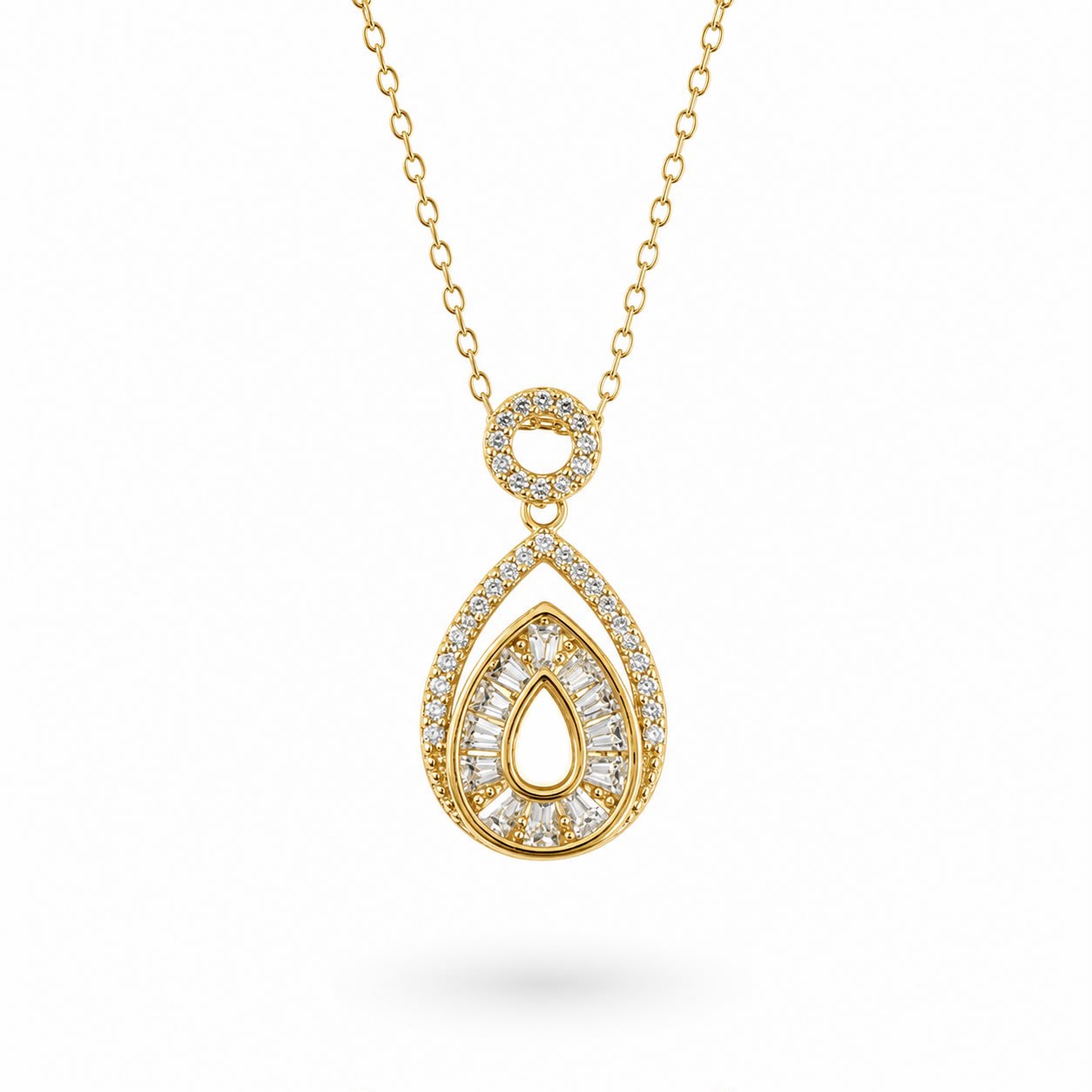 Kararmayan Gümüş Damla Kadın Kolye - 925 Ayar Gümüş Kararmayan Gümüş Damla Kadın Kolye  | Premium 925 Ayar | Welch 