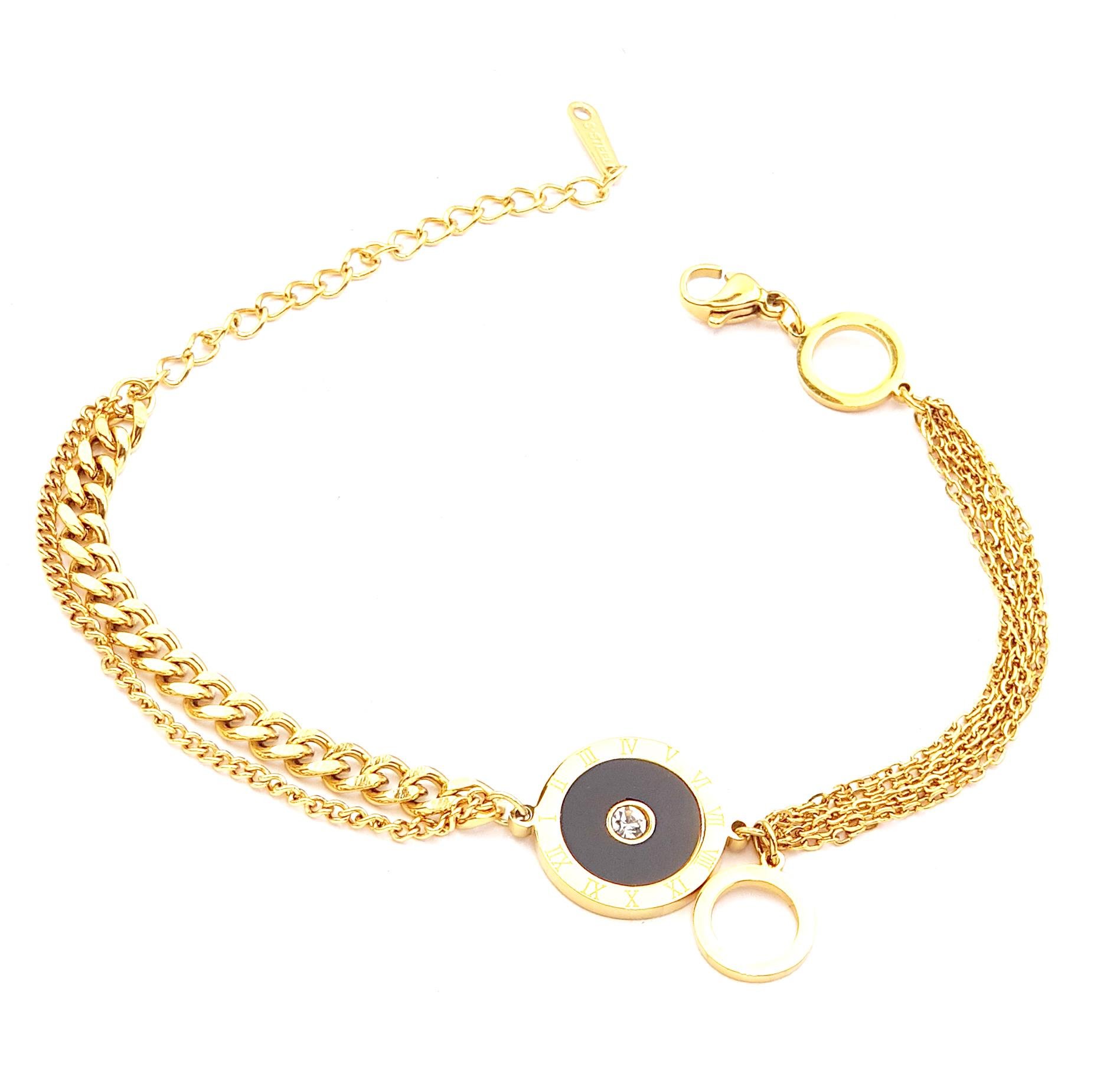 Keisha Gold Çelik Bileklik