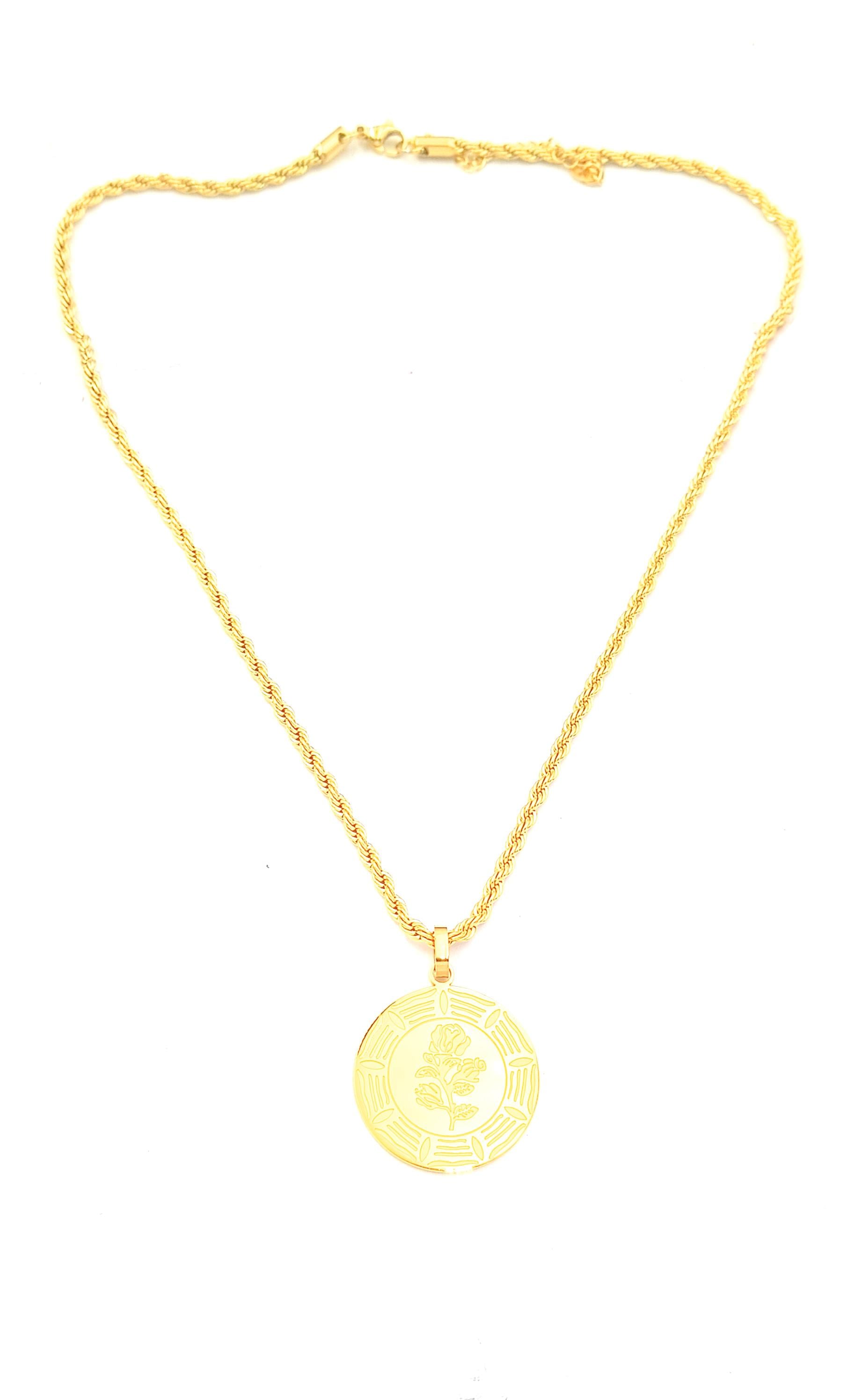 Keisha Gold Çelik Kolye
