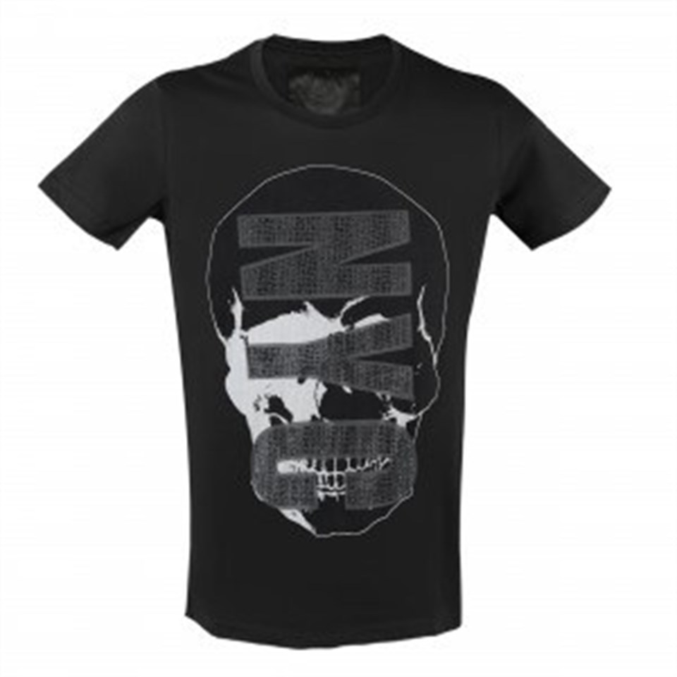 U-1945 Mc Element Taşlı Kuru Kafa Nyc T-Shirt
